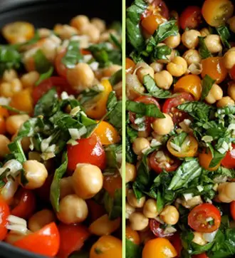 Chickpea and Tomato Salad with Fresh Basil